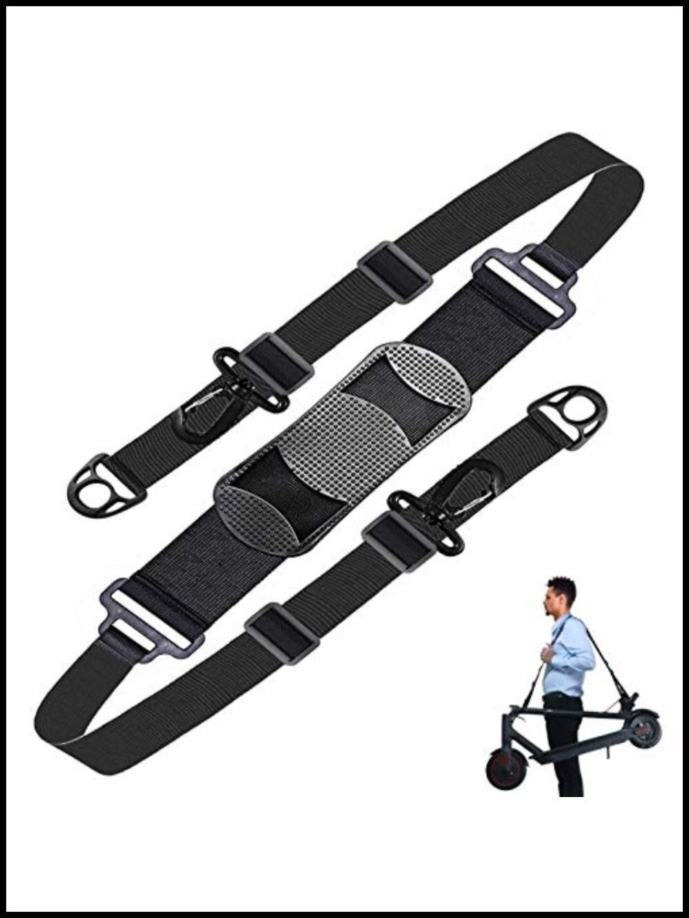 Gutezeiten Nylon Adjustable Shoulder Strap for Scooter & Bike Carry